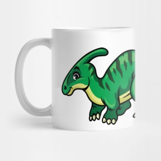 Cute Parasaurus Happy Dinosaur Mug